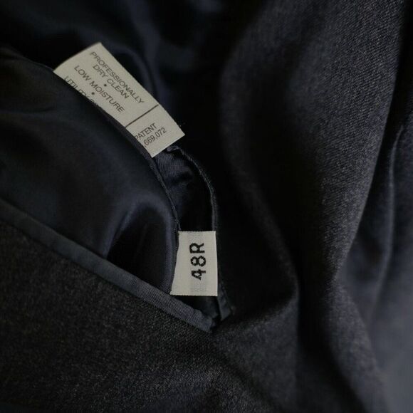 Hart Schaffner‎ Marx Gold Trumpeter Nordstrom Gray Wool 2 Button Blazer 44R - Picture 9 of 12